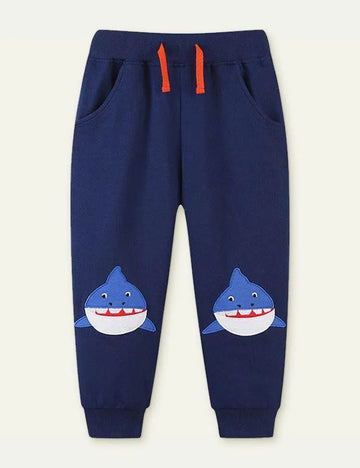 Shark Appliqué Sweatpants - Mini Taylor